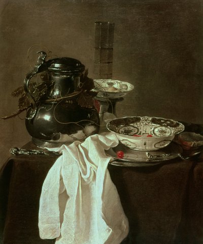 Pewter, China and Glass by Jan Jansz Treck